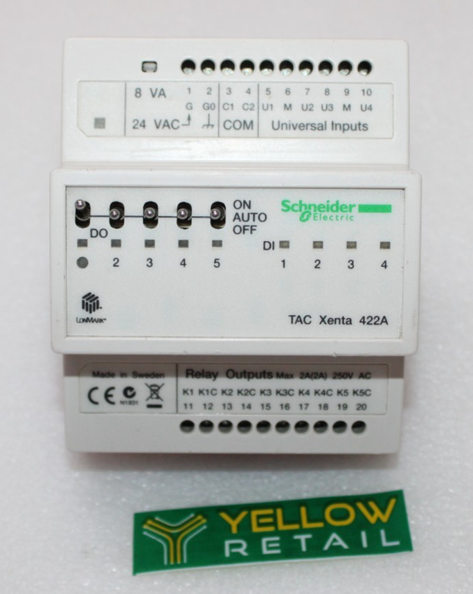 SCHNEIDER ELECTRIC TAC XENTA 422A UNIVERSAL INPUT/DIGITAL OUTPUT MODULE