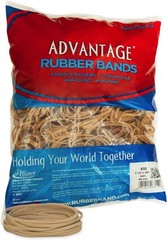 Advantage Rubber Bands 1 Pound Bag Firm Sturdy Stretch Office Home Crafts