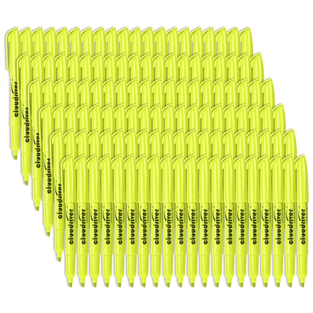 Yellow Highlighters, Bulk Pack Of 120, Bright Color Highlighter, Chisel Tip, …