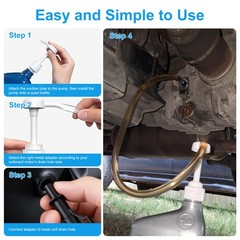2pcs Fluid Pump for Quart Bottles Gear Oil Transmission & Differential Transfer