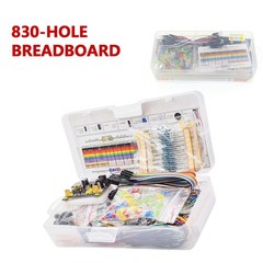 830Pcs DIY Electronic Starter Kit for Arduino UNO R3 with Breadboard & Componecq