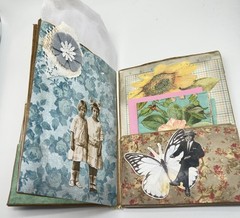 Junk Journal Pleasures Themed Medium Is Brown Paper Bags And Coffee Dyed Paper