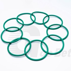3.55mm Cross Section Metric FPM FKM Rubber O-Rings 3mm-390mm ID 75 Shore A Green