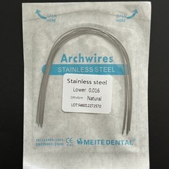 50 Packs Dental Orthodontic Stainless Steel Arch Wire Round Natural Form