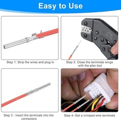 420PCS Connector Pins 21 Types Electrical Wire Terminal Kit 18PCS Extractor Tool