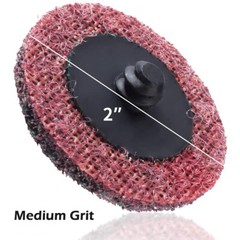 50Pcs 2 in Medium Grit Roll Lock Surface Die Grinder Sanding Quick Change Disc
