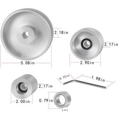 Belt Grinder 2″x72″ Wheel Kit Knife Grinder 4″ Drive 5/8″ Bore 3″ Track 2″ Idler