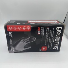 AMMEX GlovePlus Nitrile Gloves, Black – XL (100 Pack). (1054)