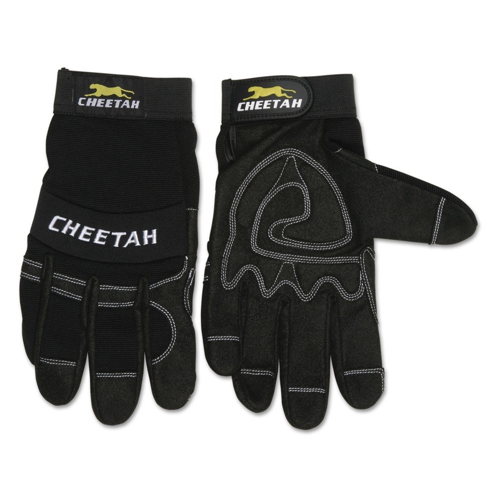 MCR Safety 935CHXL Cheetah Gloves – X-Large, Black (1-Pair) New