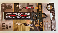TAC GEAR Patriotic MOLLE Strap Key Chain with Heavy Duty Clip