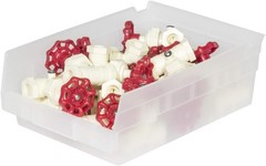 Akro~Mils 30150 Heavy Duty Plastic Shelf Bins, 12~Pack, Red, 12x8x4 in