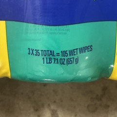 New Clorox Disinfecting Cleaning Wipes Crisp Lemon & Fresh Scent 3 Pack 105 Ct