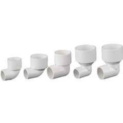 PVC Reducing 90° Elbow Pipe Fitting Joint Water Pipe Socket Coupling 20mm~110mm