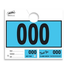 1000 Car Dealer Service Hang Tags Mechanic Repair Shop 3 Piece System Blue