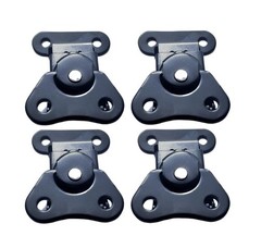 Metal Toggle Clamp Hasp Closure with Screws for Box Chest – 4 Pcs, 1.97″ x 1.5″