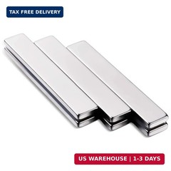 6-Pack Neodymium Magnets 2.36×0.39 inch – Extra Strong Adhesive & Rust-Resistant