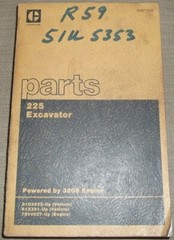 CAT CATERPILLAR 225 EXCAVATOR PARTS BOOK MANUAL S/N 51U2832-UP 61X381-UP