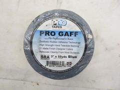 ProTapes Pro Gaff Matte Cloth Tape with Rubber Adhesive 3″ x 55yds Blue