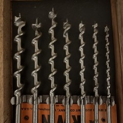 Vintage Irwin 13pc Auger Drill Bit Set – No. DM Wooden Box USA + 6 Extra Bits