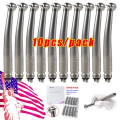 10 Pcs NSK Style Dental High Speed Handpiece Push Button Type 4Hole