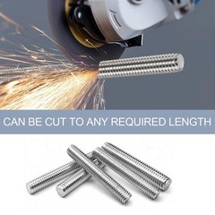 2 PCS M101.5mm Pitch Fully All Threaded Rod 300mm 11.8 Inch 304 Stainless