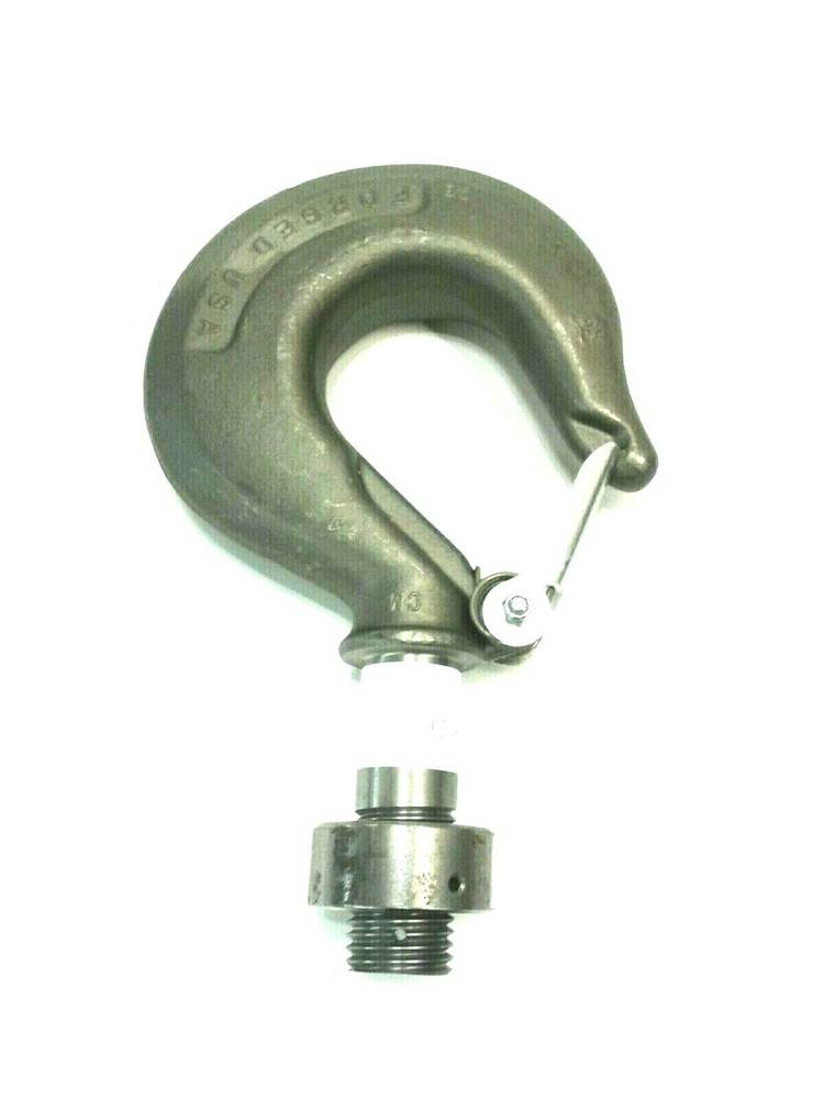 COLUMBUS MCKINNON 10 TONNE HOOK AND NUT ASSEMBLY
