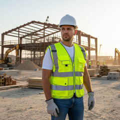 Yellow Mesh High Visibility Safety Vest, ANSI/ ISEA 107-2020 With 5 Pockets