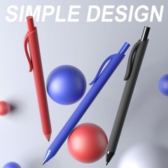 InkSlick 50 Pack Black Ink Pens – Bulk Pens, 1 Count (Pack of 50),