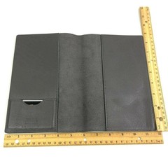 Shinola Gray Leather Journal Cover 80pg Notebook and Dust Cover