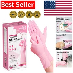 Ultra-Soft Cherry Blossom Disposable Nitrile Gloves – Perfect for Sensitive Skin
