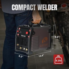 MIG150FX 150A MIG Welder, 3-in-1 Synergic MIG Flux Core/MMA/TIG, 120V Por