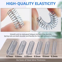 Compression Spring Various Size 0.4-2mm Diameter & 10mm Length Pressure Small