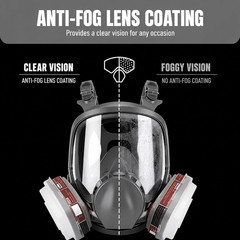 Reusable Half Facepiece, Half Facepiece with Goggle, Protection from Dust and Or