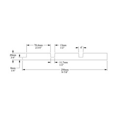 Outwater 9-7/8″ x 78-3/4″ Primed White Bar XL 3D Wall Panel (6 Pack)