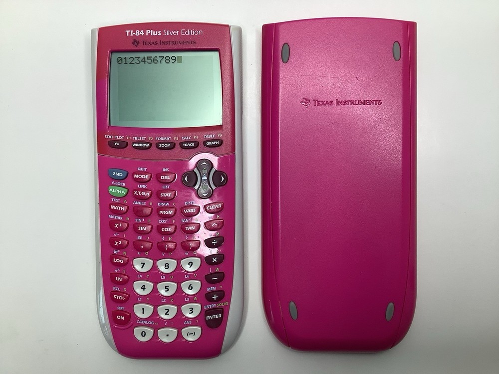 TI-84 Plus Silver Edition Hot Pink Girls Graphing Calculator *Read*