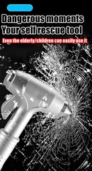 Car Safety Hammer with Window Breaker and Seatbelt Cutter
