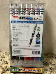 14 🔥Pentel EnerGel RTX Retractable Liquid Gel Pen 0.7mm Medium Assorted Colors