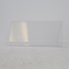 Acrylic Clear Floating Shelf, 9 ¾ in x 4 ¼ in W/ LOWER EDGE FOR TRACK – 20 Pack!