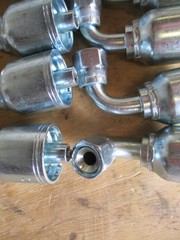 10‑Pack Koman 6‑8FJX90 Hydraulic Hose Fittings – JIC 37° Female Swivel 90°