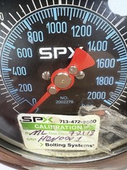 SPX Bolting Systems 2002278 Calibratable Hydraulic 4” Pressure Gauge 30,000 PSI