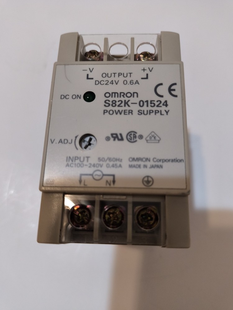 Omron S82K-01524 24V DC 0.5A Power Supply DIN Rail Mount – Working Pull