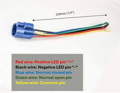 22mm 12V LED ON OFF Push Button Power Switch Latching/Momentary with Wire Socket