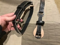 Leather Bottom Gaff Straps, Arborist, Lineman -Heavy Duty extra thick leather