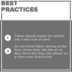 INSL-X PRODUCTS EGF601099-EA RED Combo Decorative Floor Flakes, 12 oz, Blue