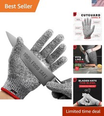 Ambidextrous Lightweight Cut Proof Gloves for Food Prep – Machine Washable