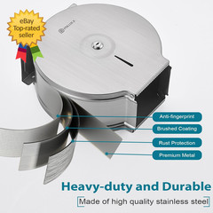 Commercial Jumbo Toilet Paper Dispenser with Shelf, 304 Stainless Steel 9 Roll P