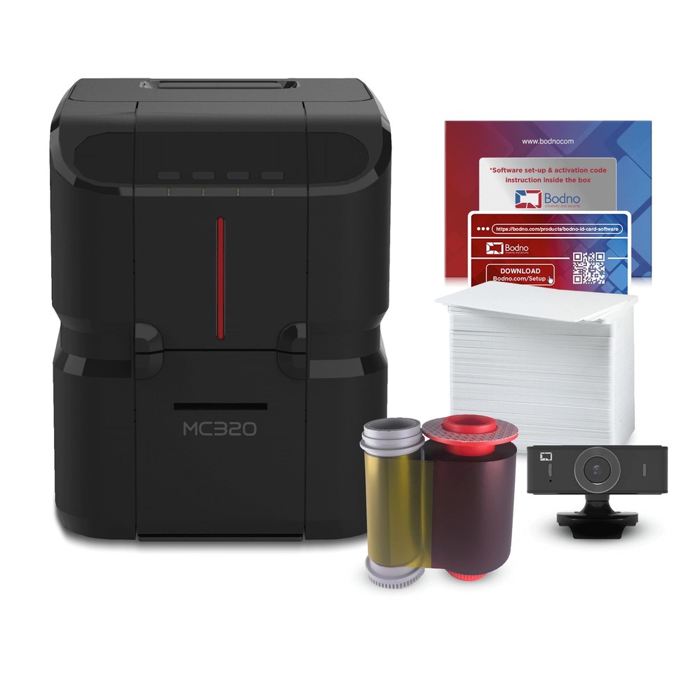 Bodno Matica MC320 Direct-to-Card Dual Sided ID Card Printer Bronze Edition