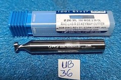 GW .290 3FL .100 WIDE 2.50 OL RHC-LHS R.03 KEYWAY CUTTER PER DWG 2 PCS