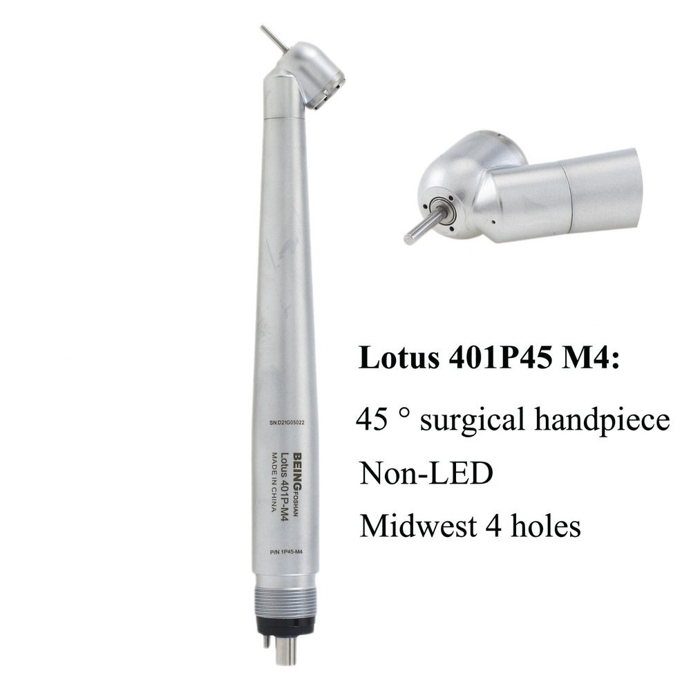 BEING Dental 45 Degree Surgical Handpiece Air Turbine 4 Hole NSK Kavo Coupling