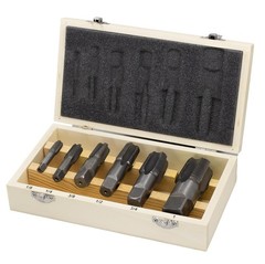 6 Piece NPT Pipe Tap, Carbon Steel, DWTPT Series Set, 1/8″, 1/4″, 3/8″, 1/2″,…